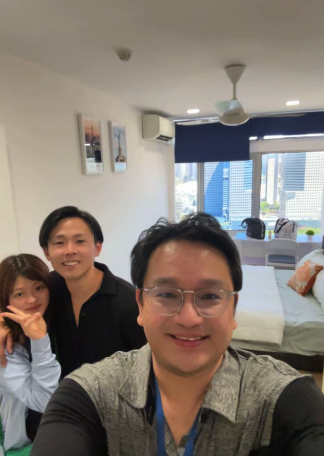 Able S.K Toh With Couple Who buy appartment in singapore.